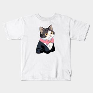 Mr. Tuxedo Cat Kids T-Shirt